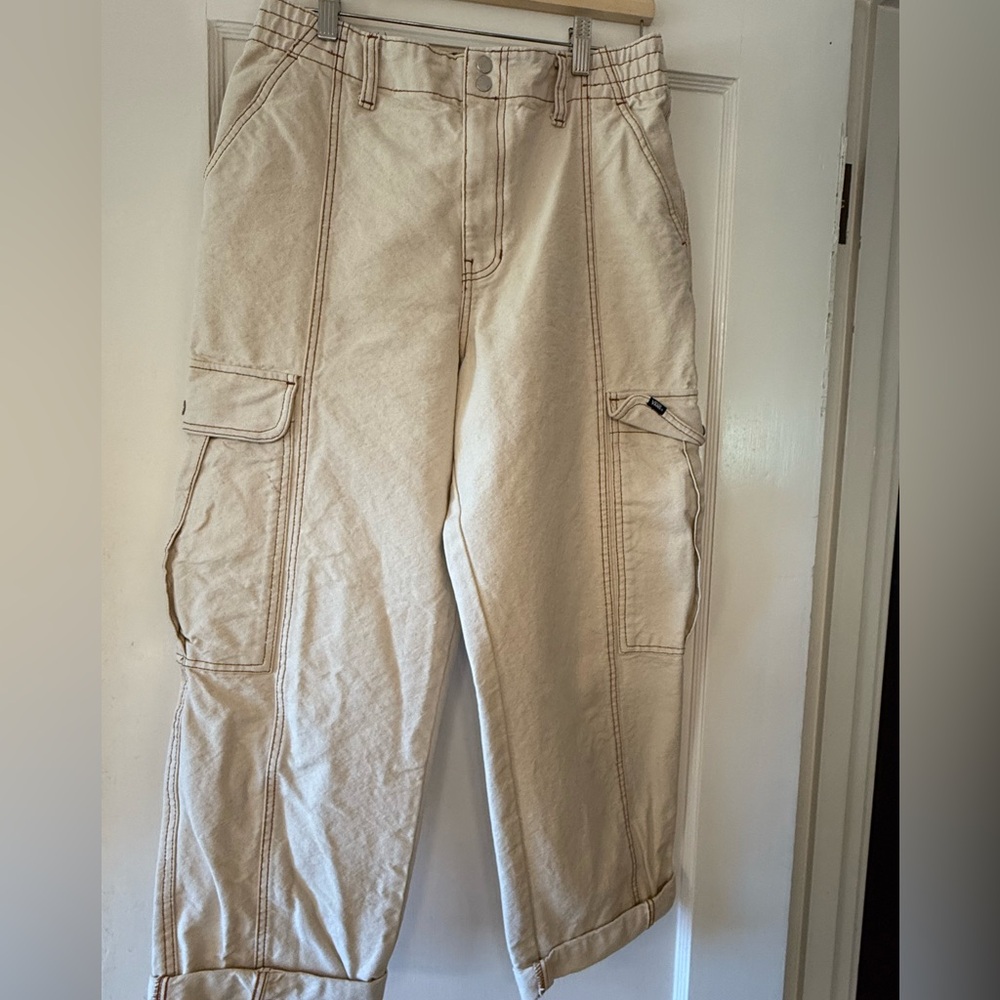 Vans Cream Wide Leg Jumpsuit